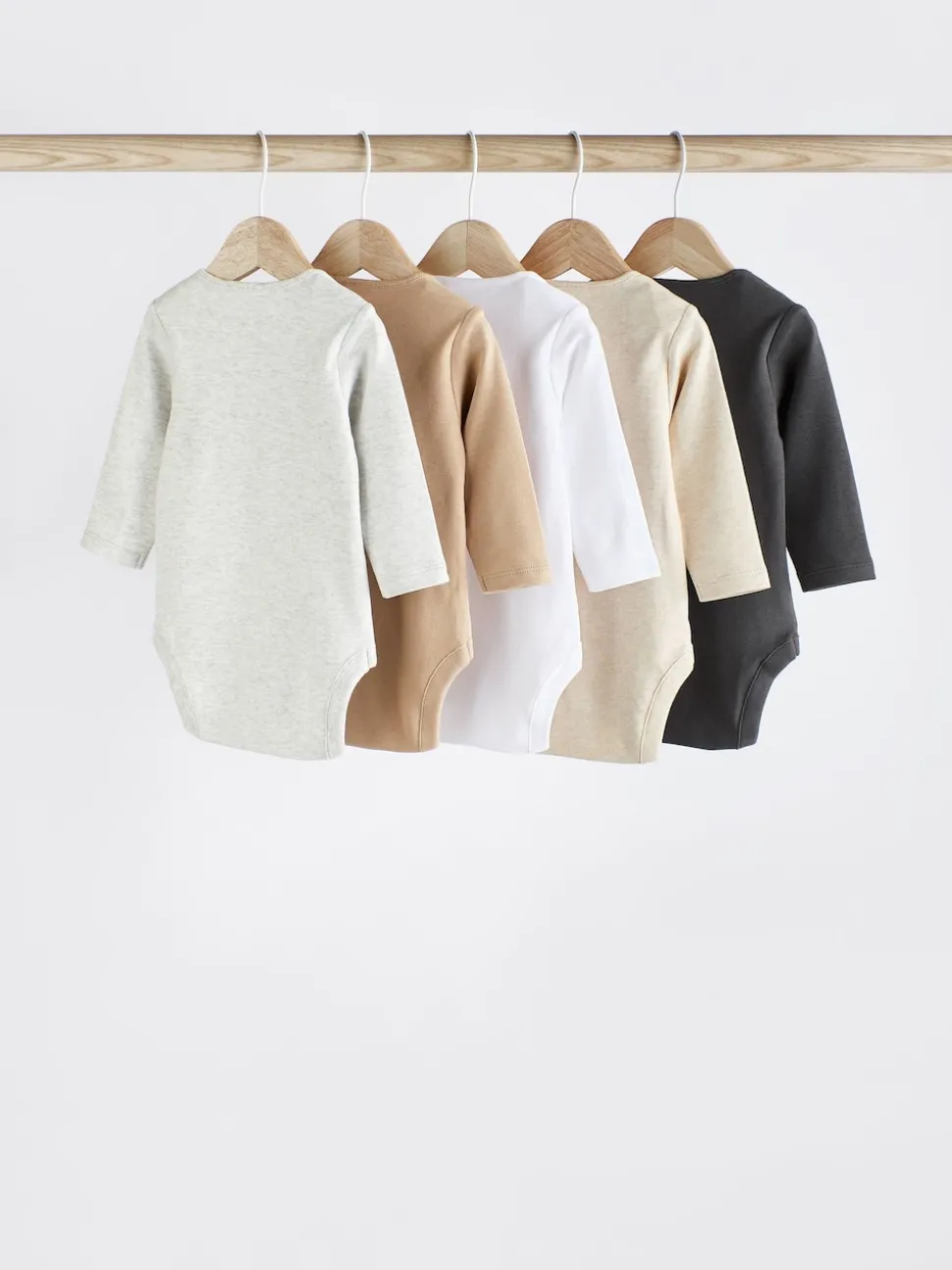 Neutral Baby Essential Long Sleeve Bodysuits 5 Pack