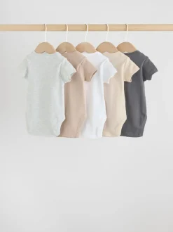 Neutral Baby Essential Short Sleeve Bodysuits 5 Pack