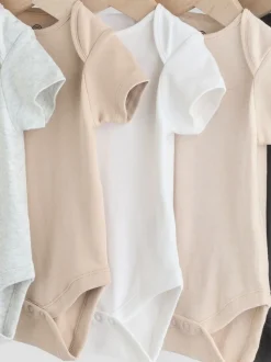 Neutral Baby Essential Short Sleeve Bodysuits 5 Pack