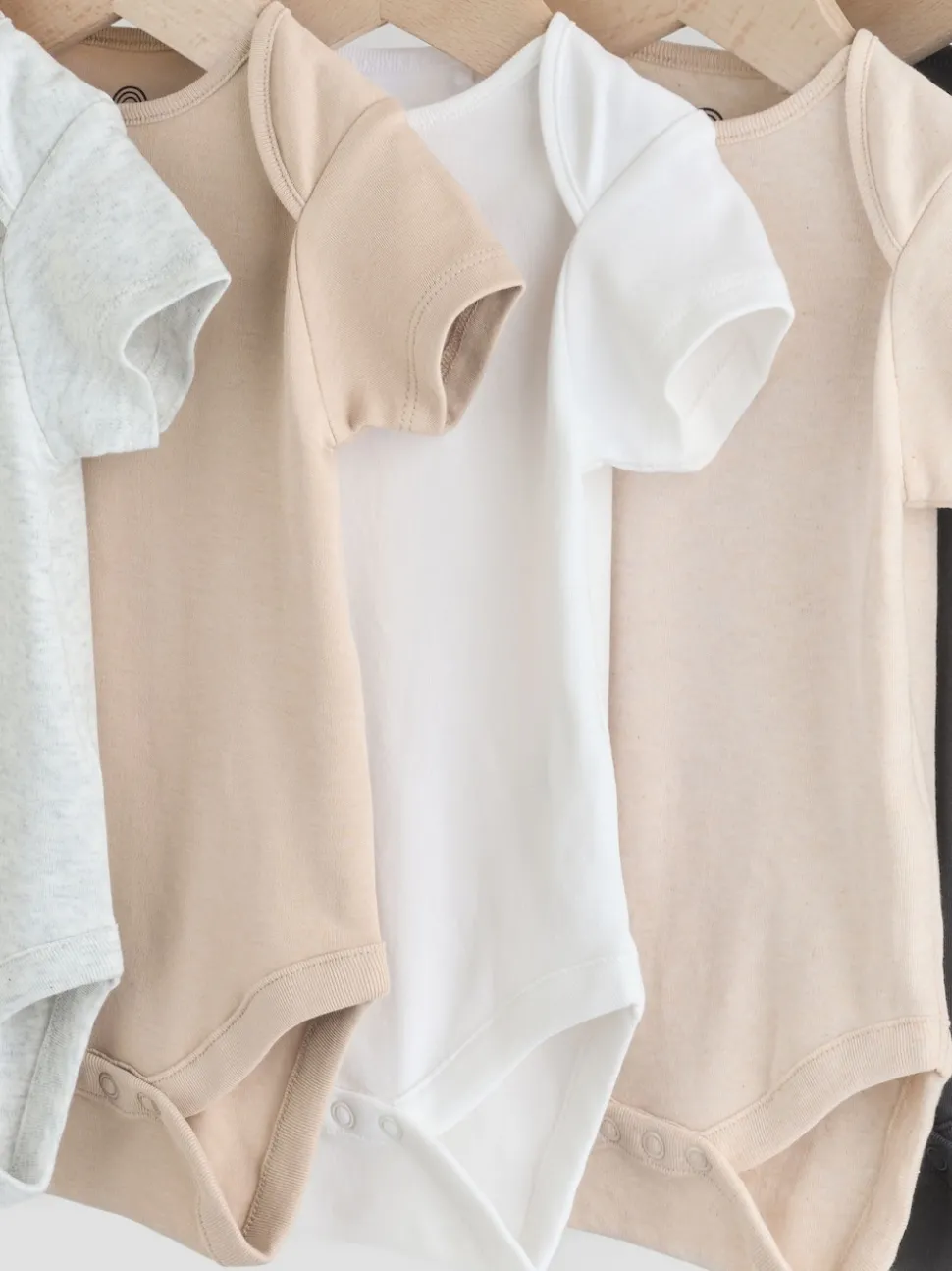 Neutral Baby Essential Short Sleeve Bodysuits 5 Pack