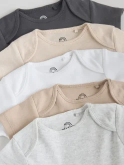 Neutral Baby Essential Short Sleeve Bodysuits 5 Pack