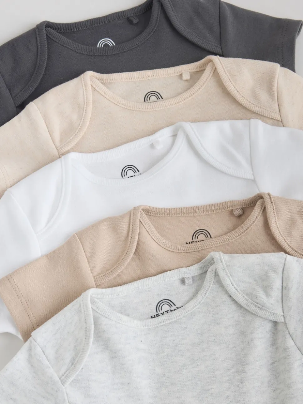 Neutral Baby Essential Short Sleeve Bodysuits 5 Pack