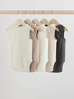 Neutral Baby Vest Bodysuits 5 Pack
