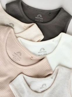 Neutral Baby Vest Bodysuits 5 Pack