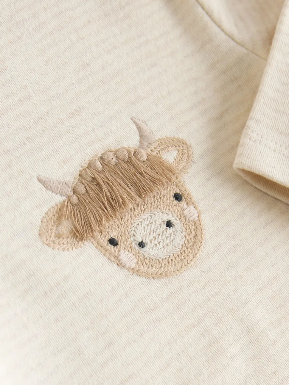 Neutral Hamish Long Sleeve Baby Bodysuits 3 Pack