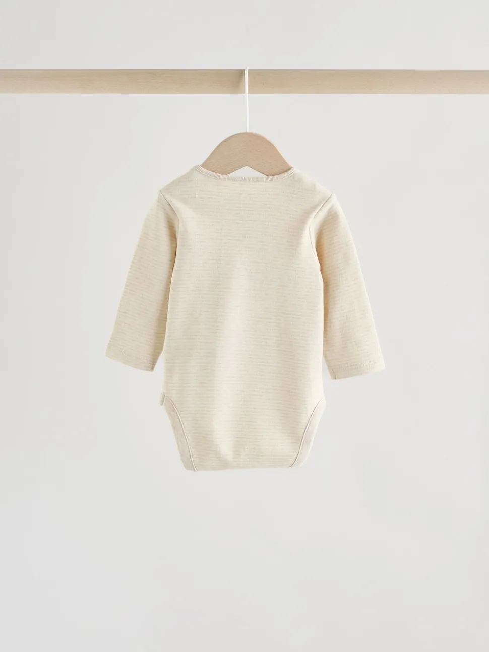 Neutral Hamish Long Sleeve Baby Bodysuits 3 Pack