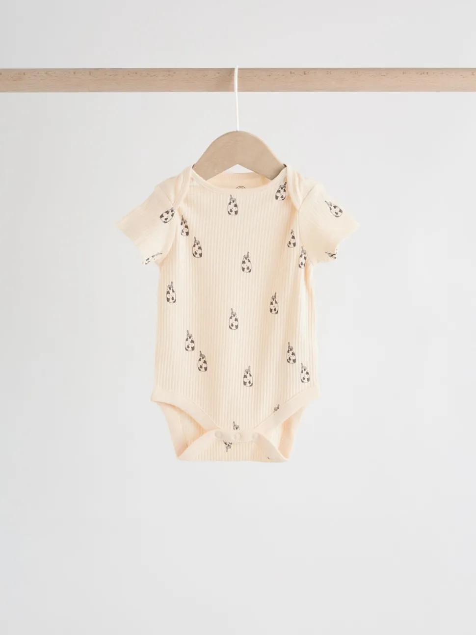 Neutral Short Sleeve Baby Bodysuits 5 Pack