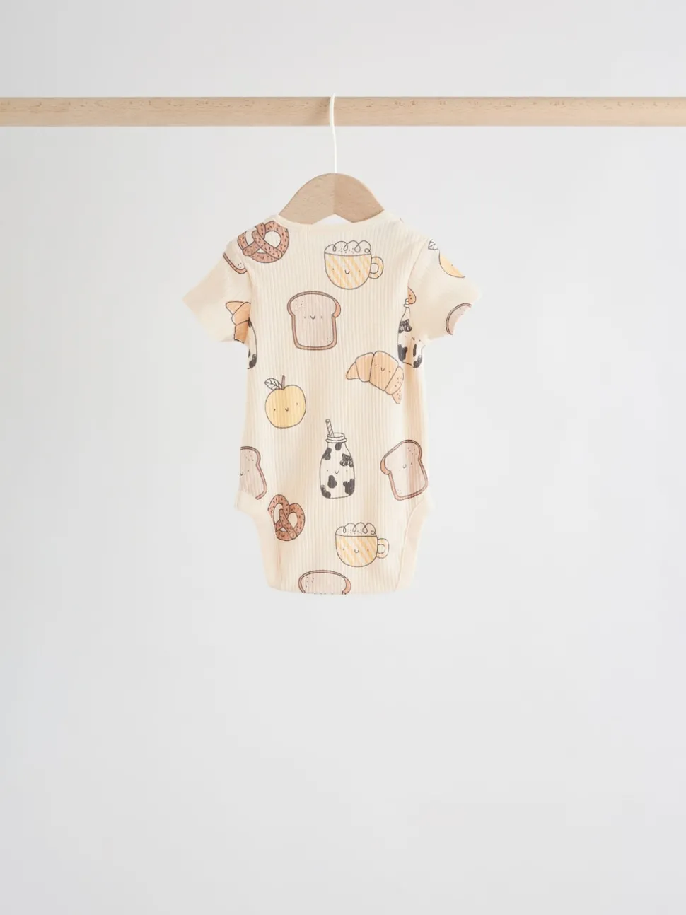 Neutral Short Sleeve Baby Bodysuits 5 Pack