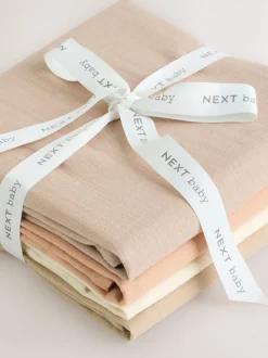 Neutral Baby Muslins Cloths 4 Pack