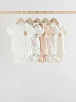 Neutral Baby Short Sleeve Bodysuits 5 Pack