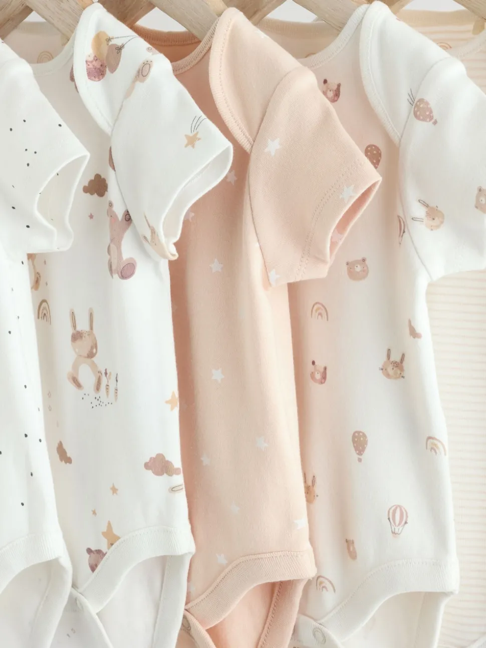 Neutral Baby Short Sleeve Bodysuits 5 Pack