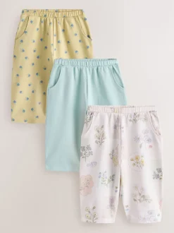 Neutral Barrel Trousers 3 Pack (3mths-7yrs)