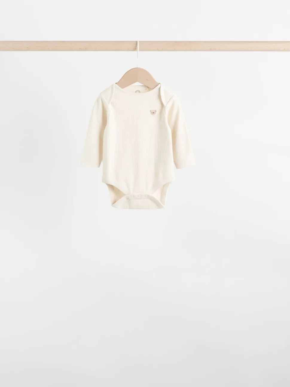 Neutral Bear Baby Long Sleeve Bodysuits 5 Pack