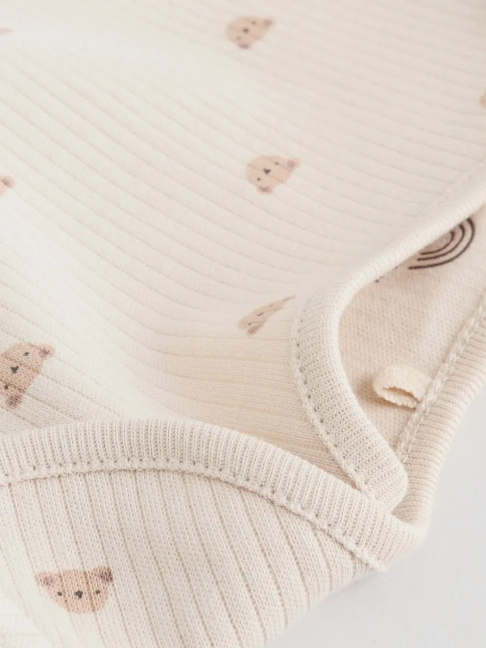 Neutral Bear Baby Long Sleeve Bodysuits 5 Pack