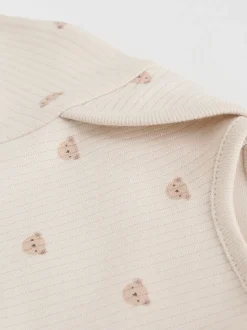 Neutral Bear Baby Long Sleeve Bodysuits 5 Pack