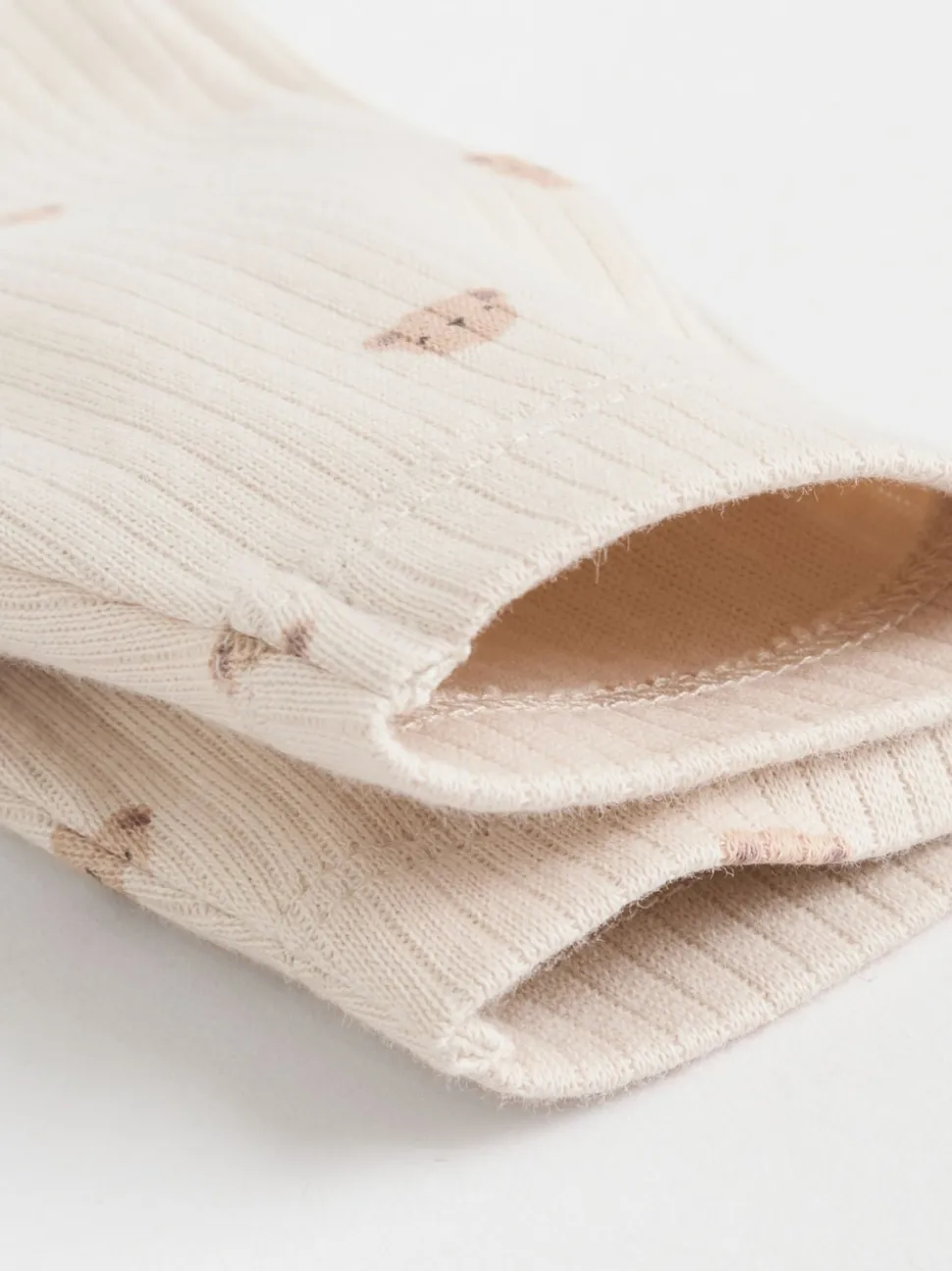 Neutral Bear Baby Long Sleeve Bodysuits 5 Pack