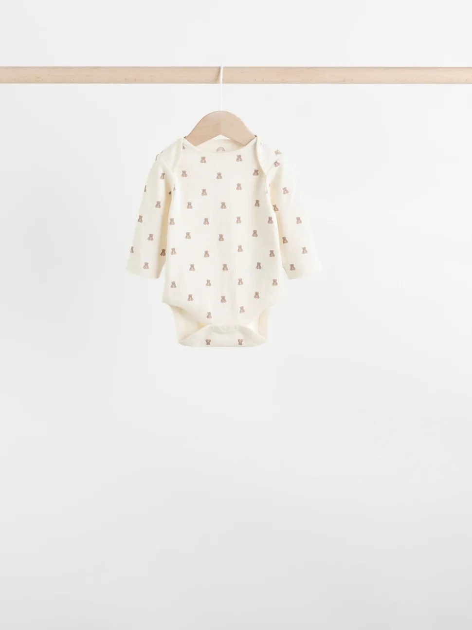 Neutral Bear Baby Long Sleeve Bodysuits 5 Pack