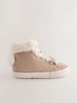 Neutral Bunny Wide Fit (G) Character High Top Trainers