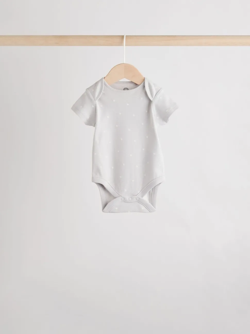 Neutral 100% Cotton Short Sleeve Baby Bodysuits 5 Pack