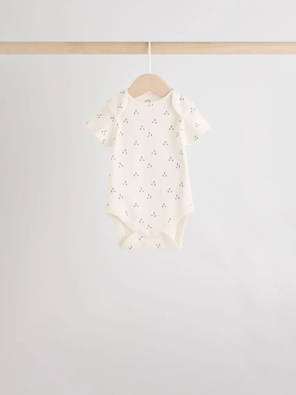 Neutral 100% Cotton Short Sleeve Baby Bodysuits 5 Pack