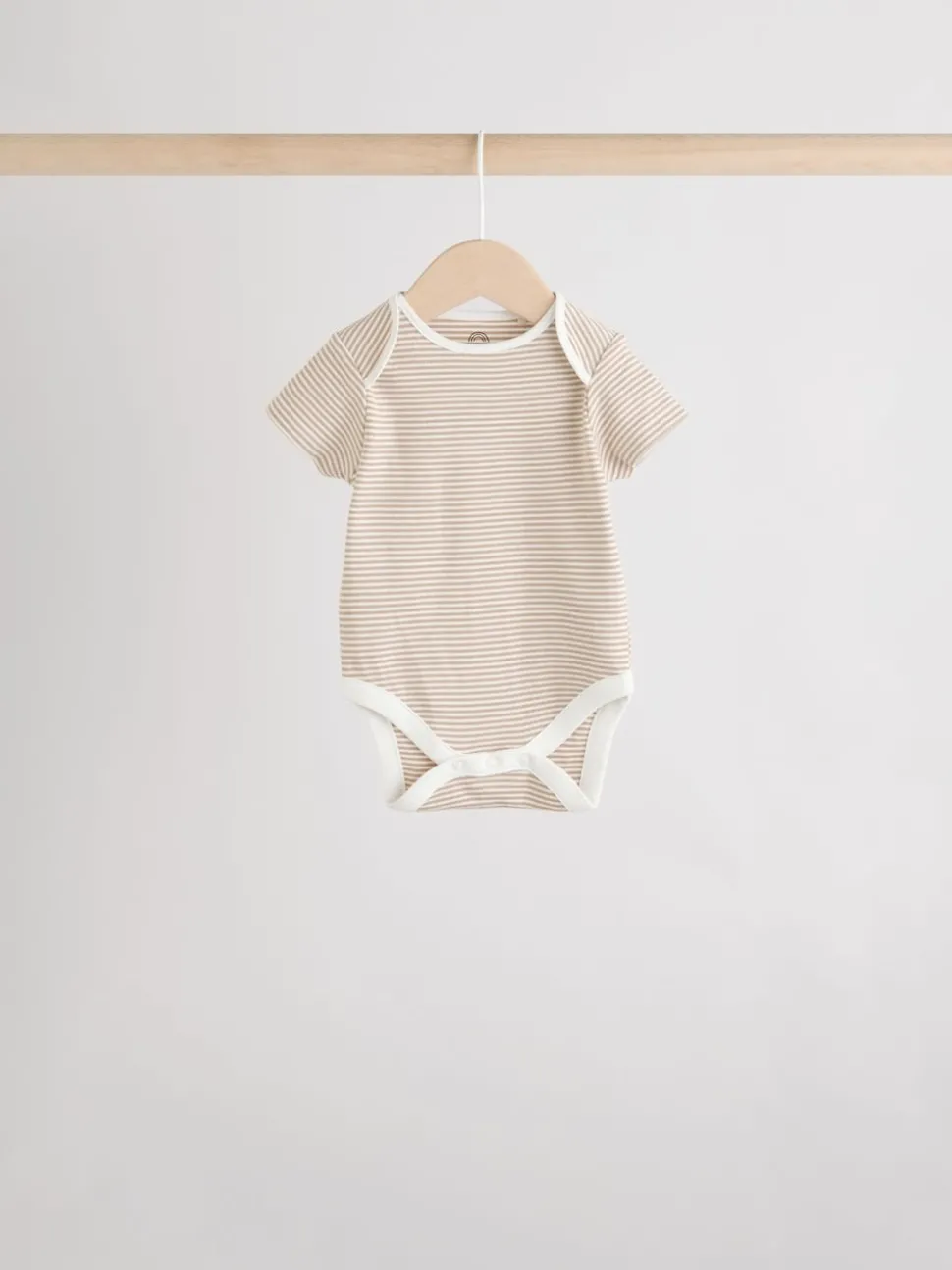 Neutral 100% Cotton Short Sleeve Baby Bodysuits 5 Pack