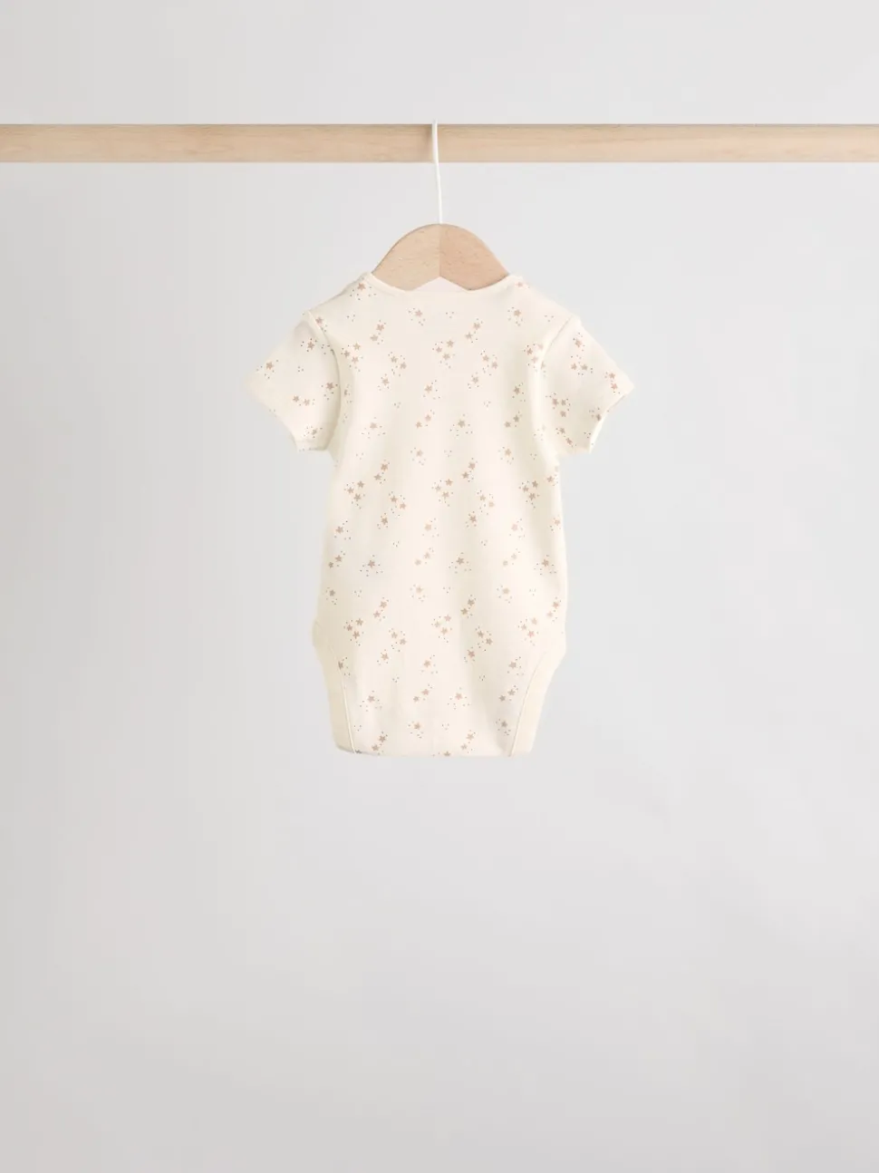 Neutral 100% Cotton Short Sleeve Baby Bodysuits 5 Pack