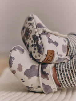 Neutral Cow Suede Baby Pull-On Boots (0-24mths)