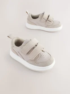 Neutral Standard Fit (F) Touch Fastening Leather First Walker Baby Shoes