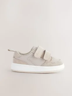 Neutral Standard Fit (F) Touch Fastening Leather First Walker Baby Shoes