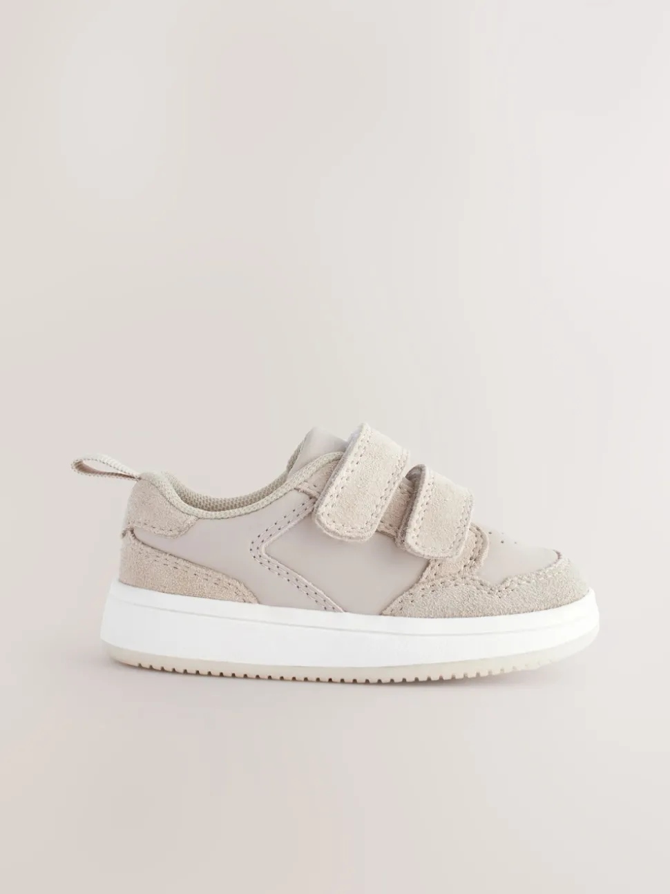 Neutral Standard Fit (F) Touch Fastening Leather First Walker Baby Shoes