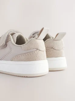 Neutral Standard Fit (F) Touch Fastening Leather First Walker Baby Shoes
