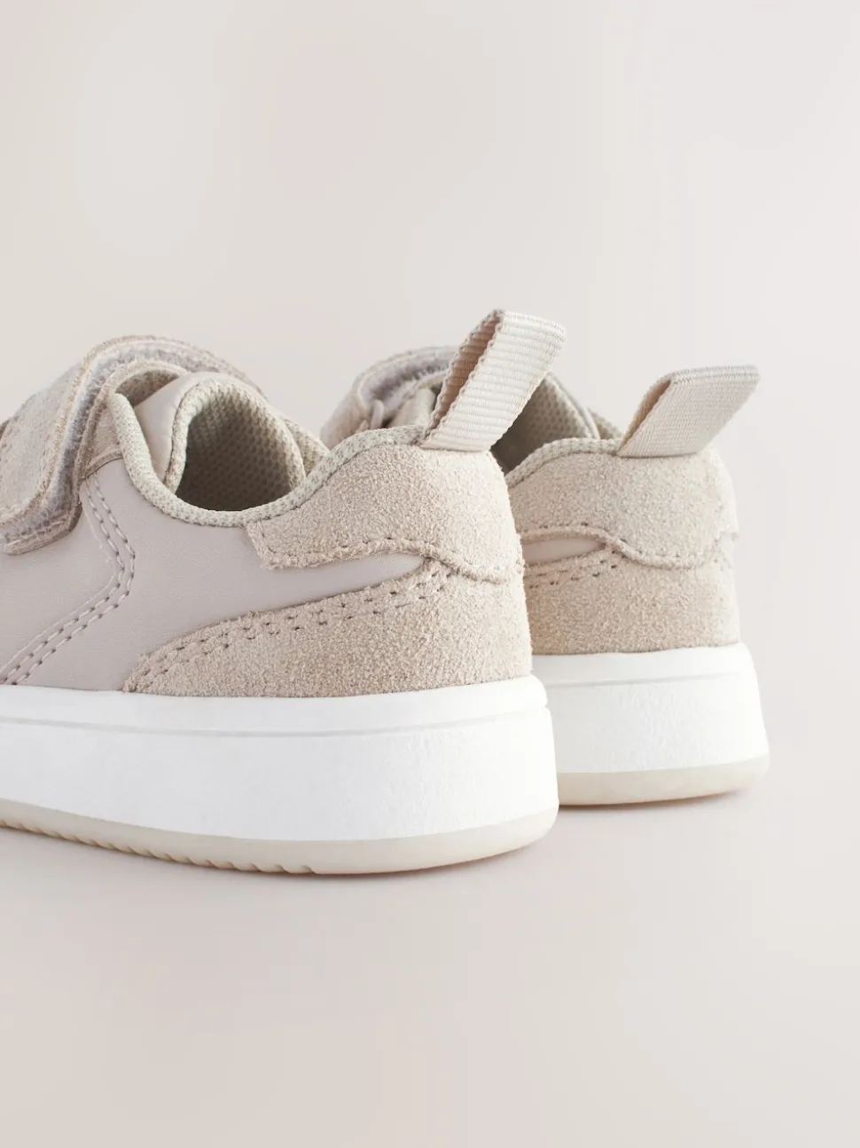 Neutral Standard Fit (F) Touch Fastening Leather First Walker Baby Shoes