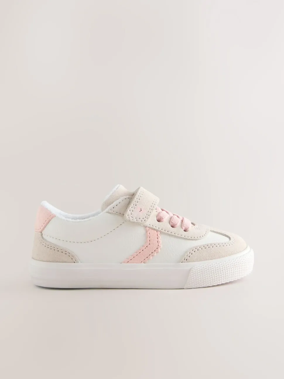 Neutral Touch Fastening Elastic Lace Trainers