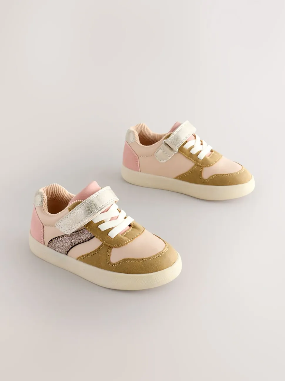 Neutral Touch Fastening Lace Elastic Trainers