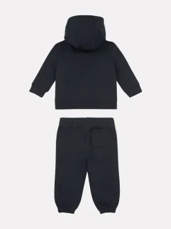 New Balance Black Full Zip Hoodie Cotton Short & T-Shirt Set