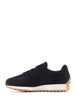 New Balance Black/Purple Girls 327 Trainers
