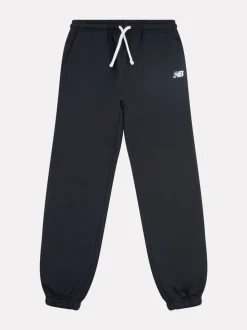 New Balance Black Small Brush Back Logo Joggers