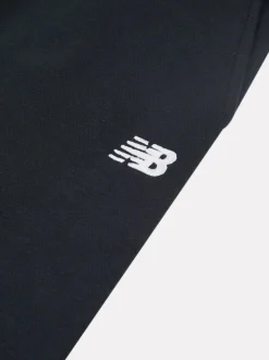 New Balance Black Small Brush Back Logo Joggers