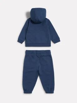 New Balance Blue Full Zip Jacket, Top & Trouser Set