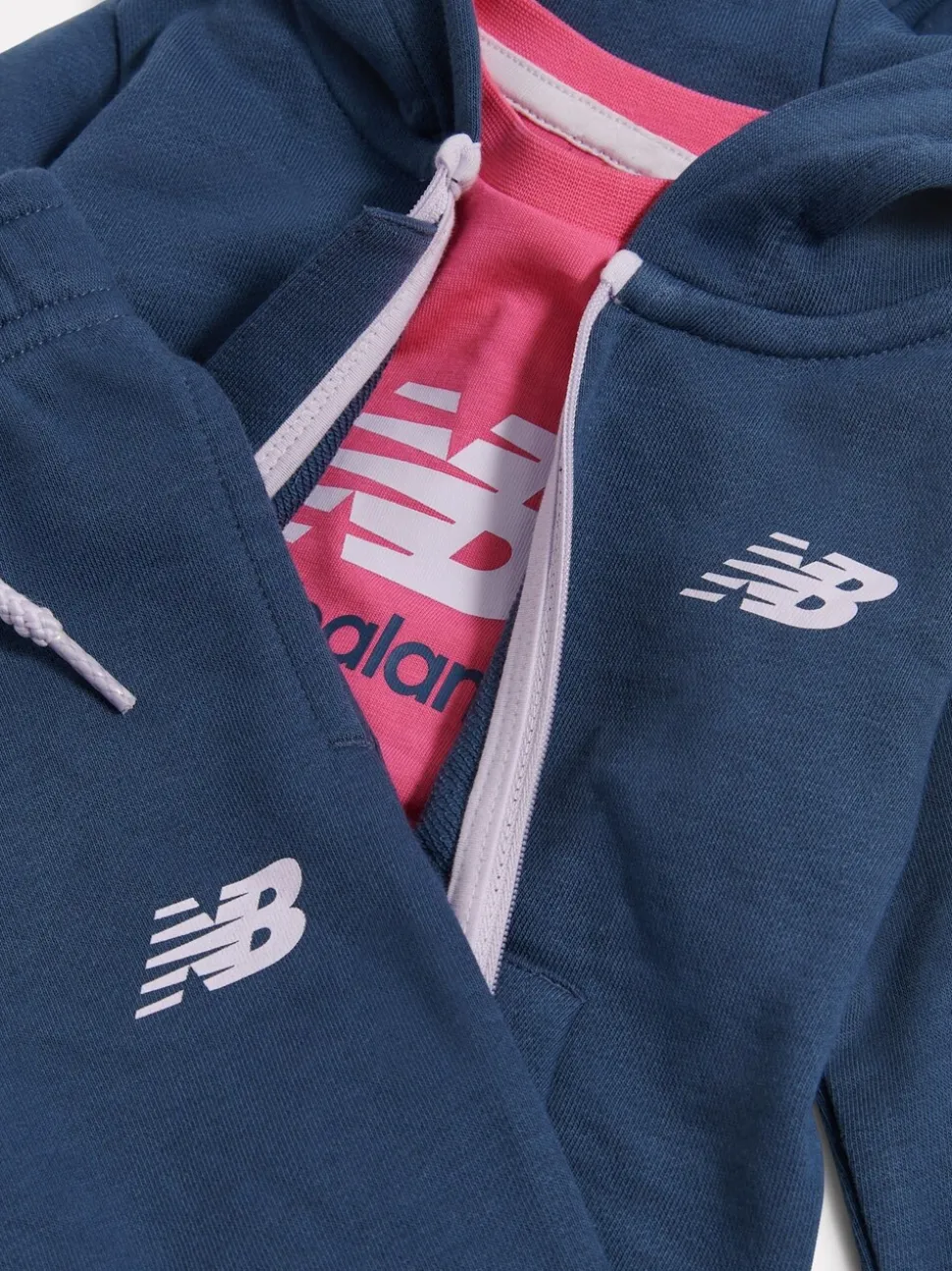 New Balance Blue Full Zip Jacket, Top & Trouser Set