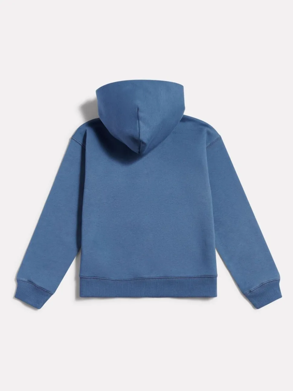 New Balance Blue Small Girls Brush Back Logo Zip Hoodie