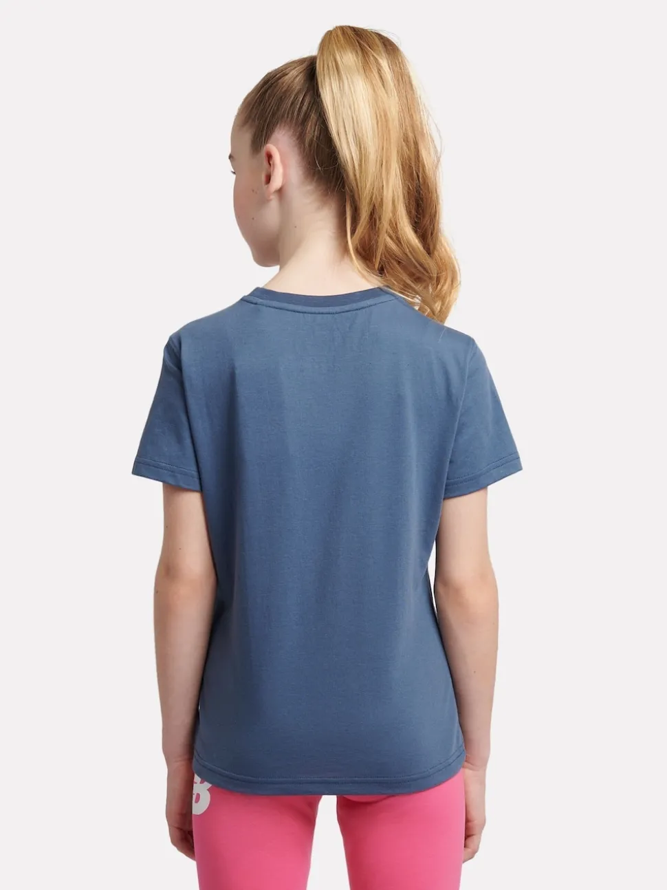 New Balance Blue Stacked Logo T-Shirt
