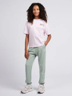 New Balance Green French Terry Small Logo Joggers