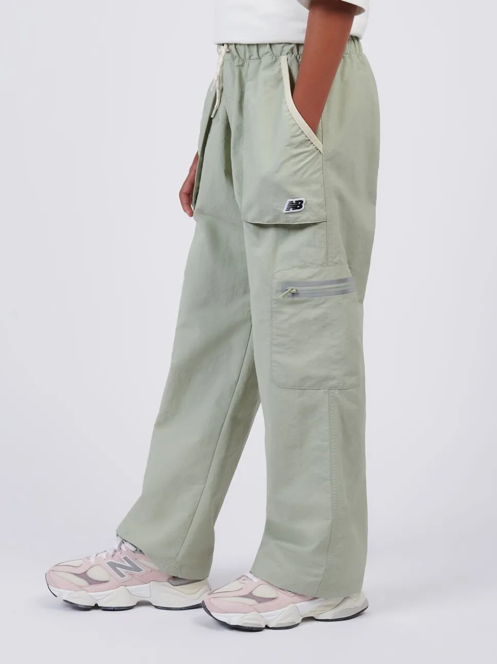 New Balance Green Premium Cargo Joggers