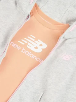 New Balance Grey Full Zip Jacket, Top & Trouser Set