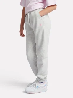 New Balance Grey Kids French Terry Small Logo Joggers