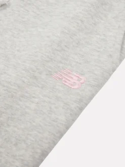 New Balance Grey Kids French Terry Small Logo Joggers