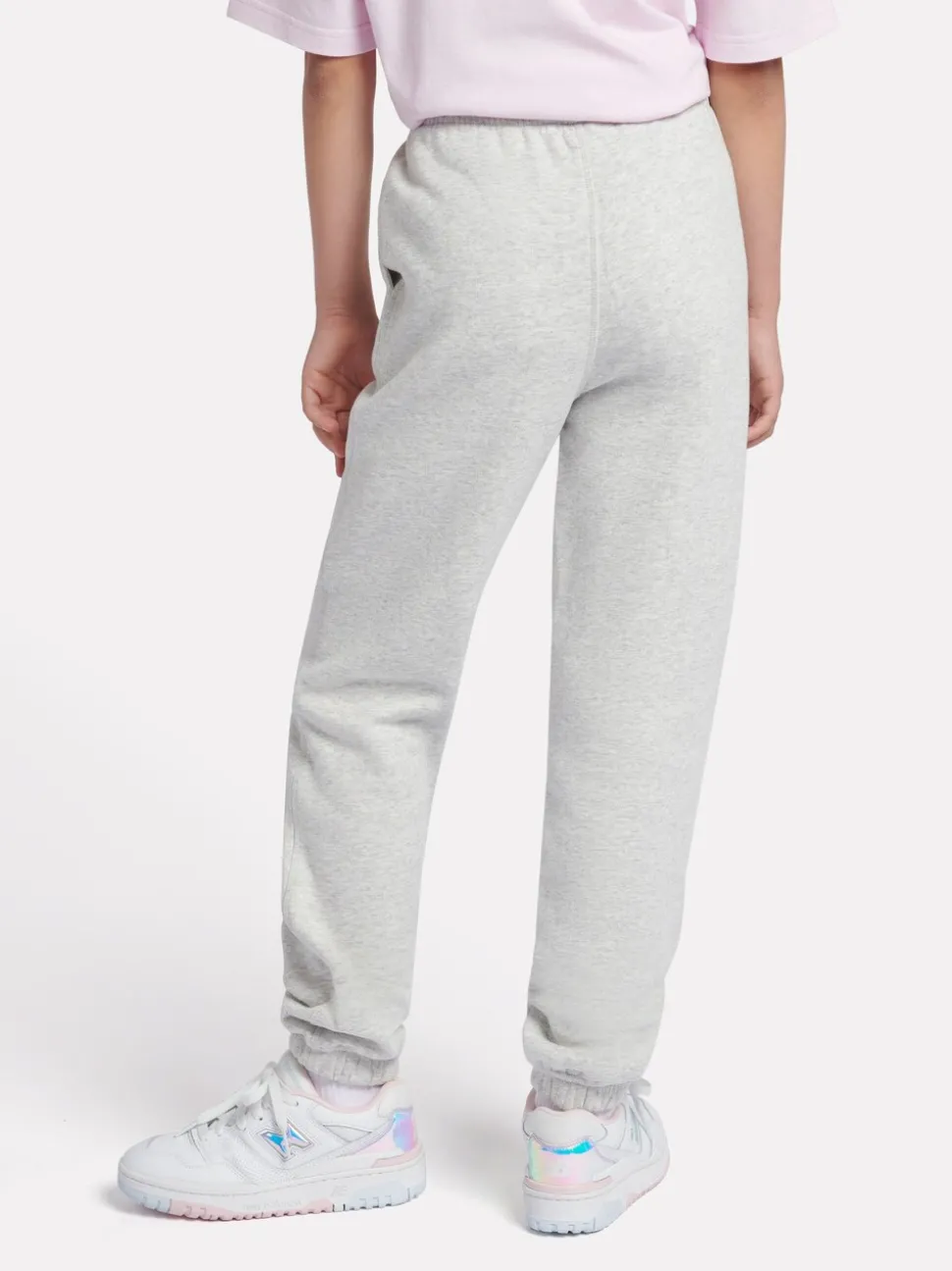 New Balance Grey Small Brush Back Logo Joggers