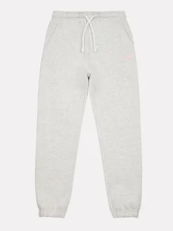 New Balance Grey Small Brush Back Logo Joggers