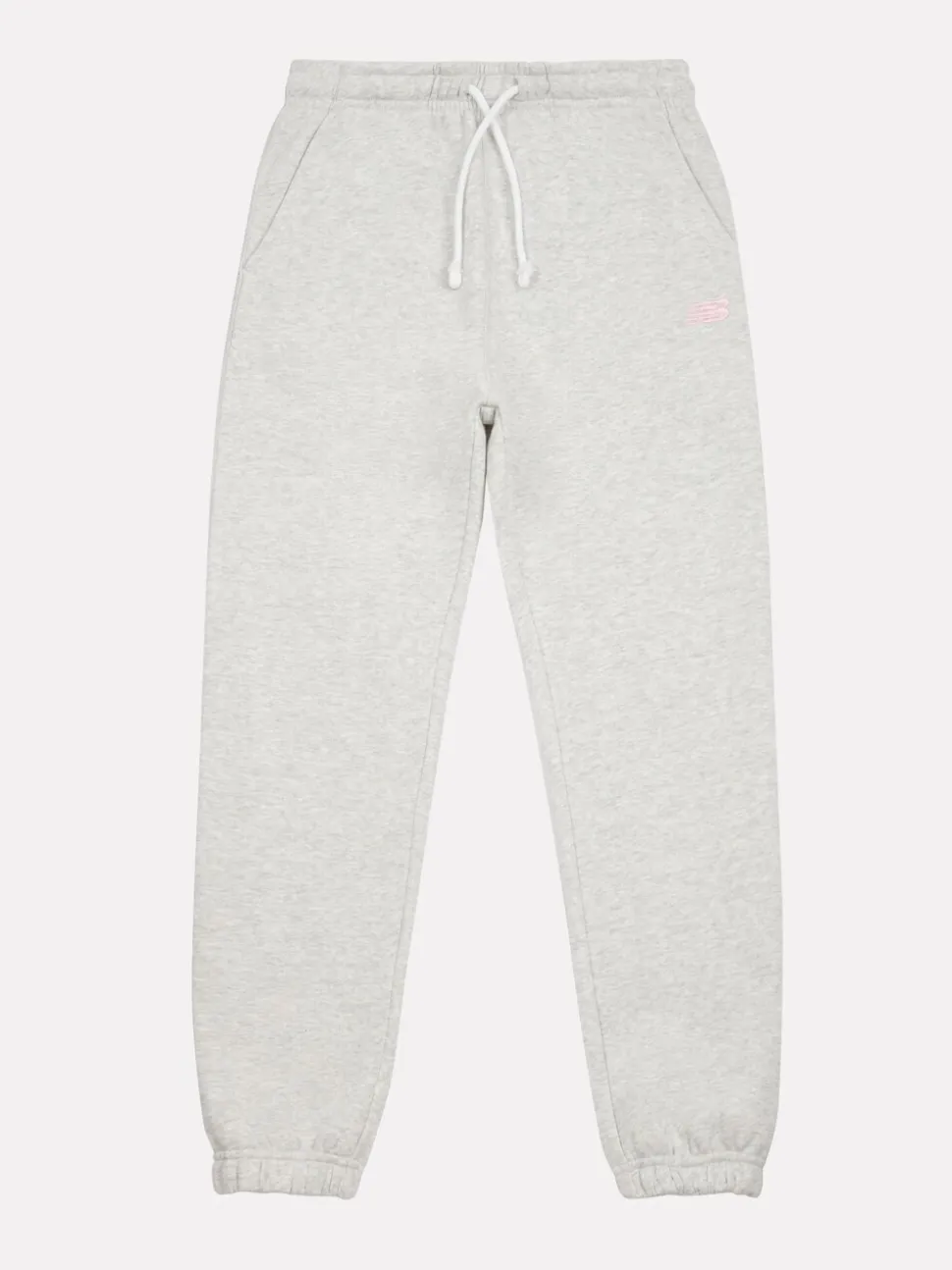 New Balance Grey Small Brush Back Logo Joggers